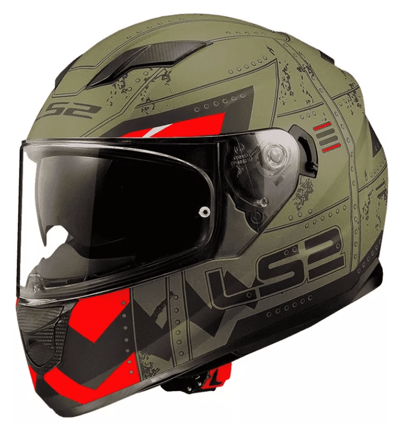 CASCO LS2 FF 320 STREAM EVO MAX VER MIL ROJO MATTE