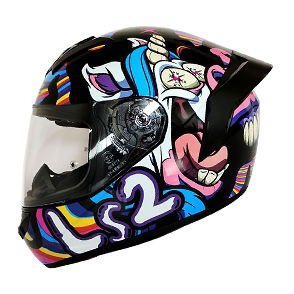 CASCO LS2 FF 352 EVO BUBBLE NEGRO