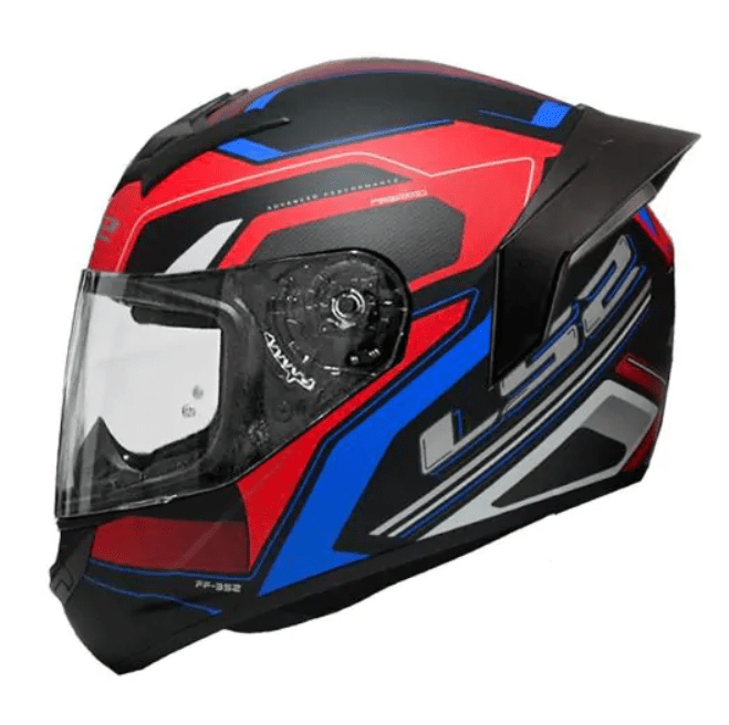 CASCO LS2 FF 352 EVO DYNAMIC NEG ROJO MAT