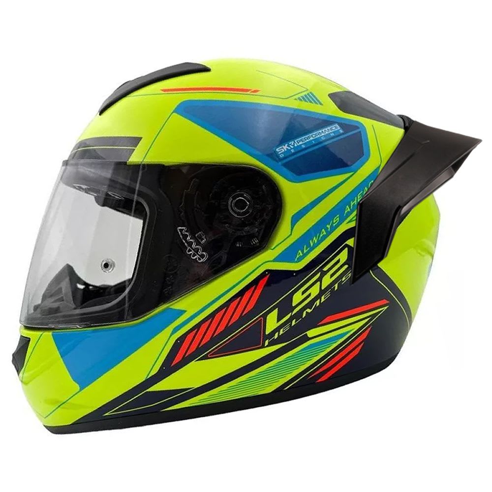 CASCO LS2 FF 352 EVO BETHA AMARILLO AZUL