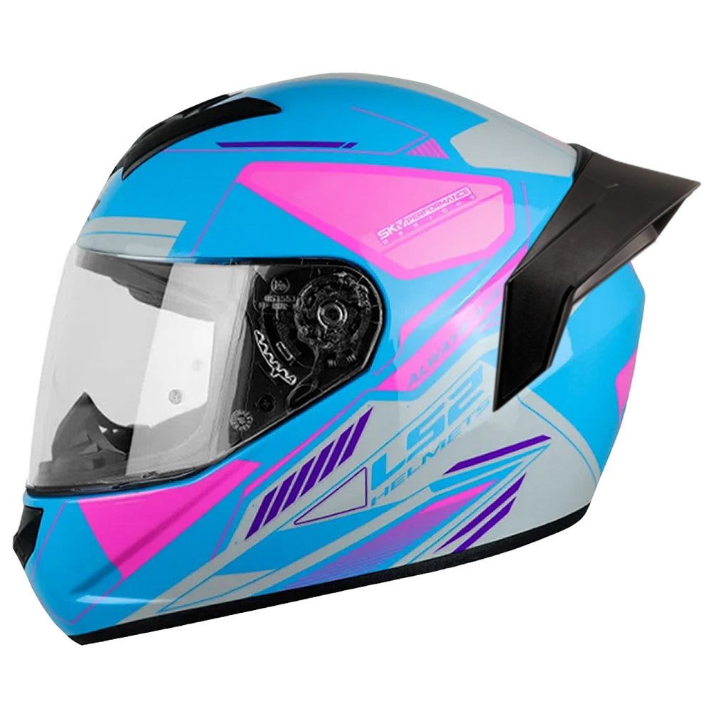 CASCO LS2 FF 352 EVO BETHA AZUL FUCSIA