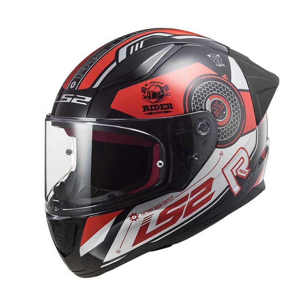 CASCO LS2 FF 353 EVO RAPID STRATUS NEG ROJ GRIS