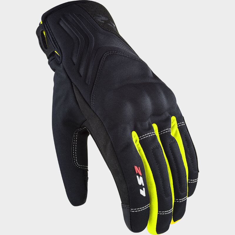 GUANTE LS2 JET II NEGRO AMARILLO HOMBRE