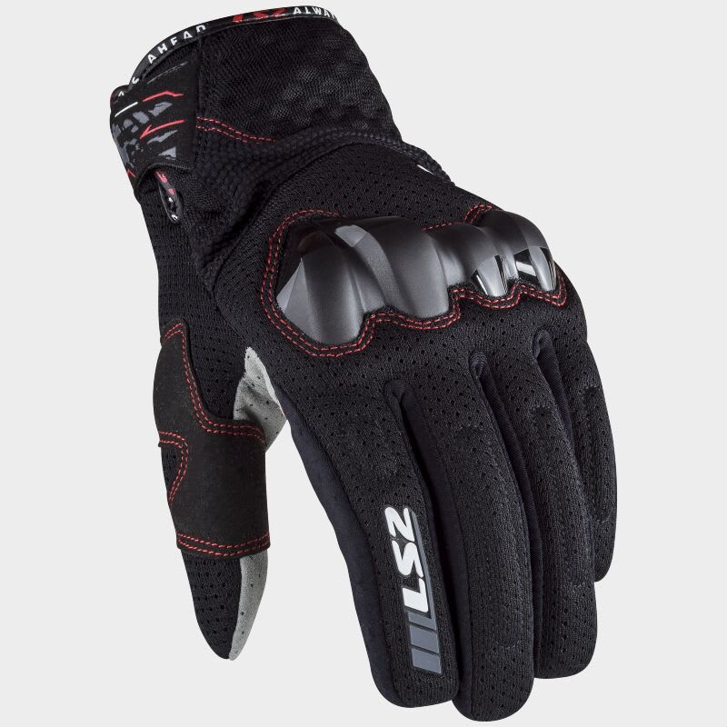 GUANTE LS2 CHAKI NEGRO HOMBRE