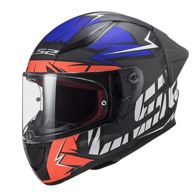 CASCO LS2 FF 353 EVO RAPID CHROMO NAR AZUL FLUO