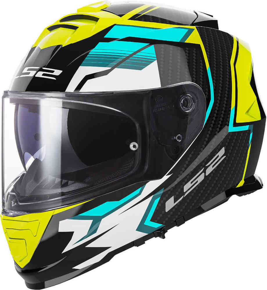 CASCO LS2 FF 800 STORM TRACKER NEGRO AMARILLO