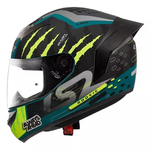CASCO LS2 FF 352 EVO SKAR NEGRO MATTE AMARILLO