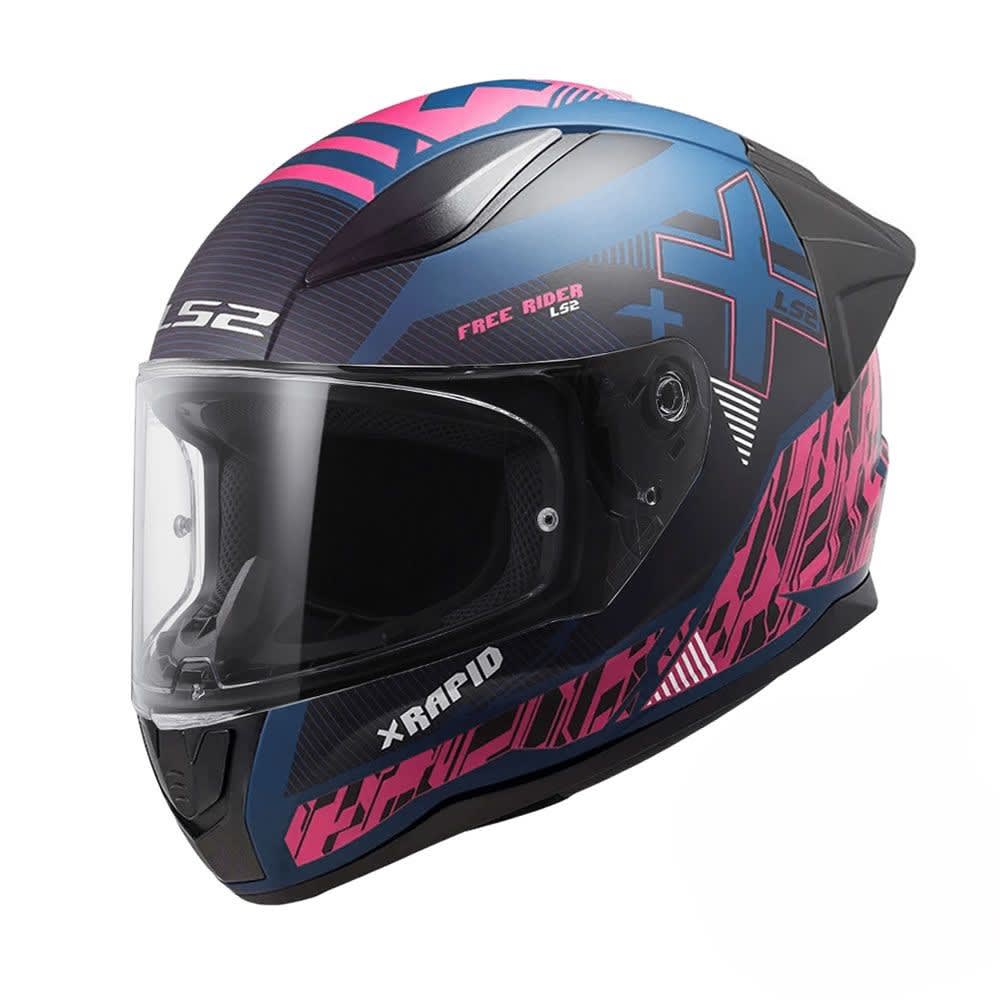 CASCO LS2 FF353 EVO RAPID II X-TREET AZUL MORADO MATE