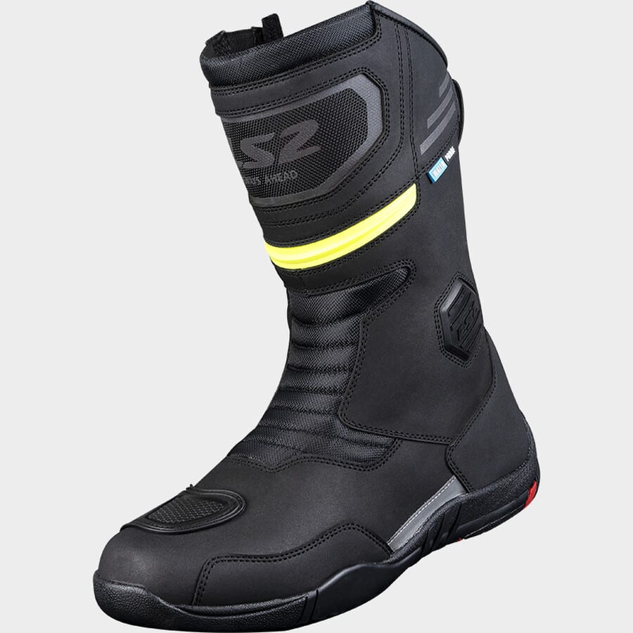 BOTA LS2 GOBY NEGRA AMARILLA WP HOMBRE