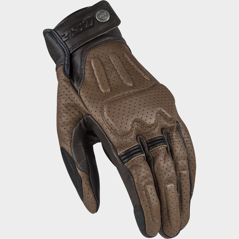 GUANTE LS2 RUST HOMBRE CAFE
