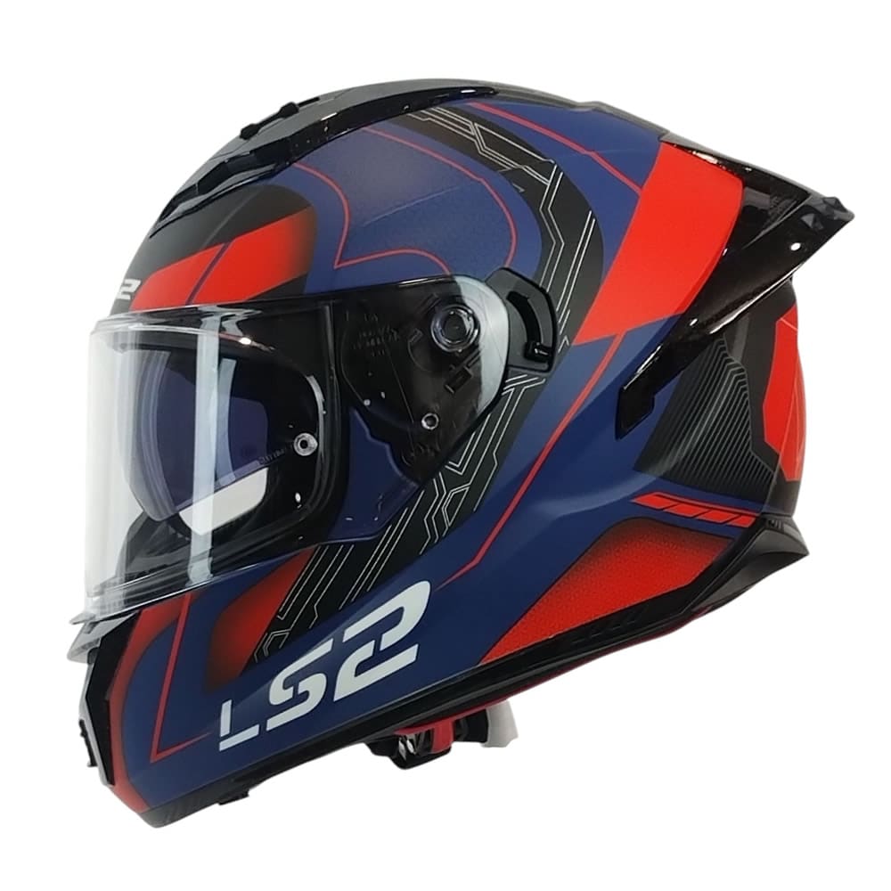 CASCO LS2 FF806 FUSION NEXUS AZUL ROJO MATE
