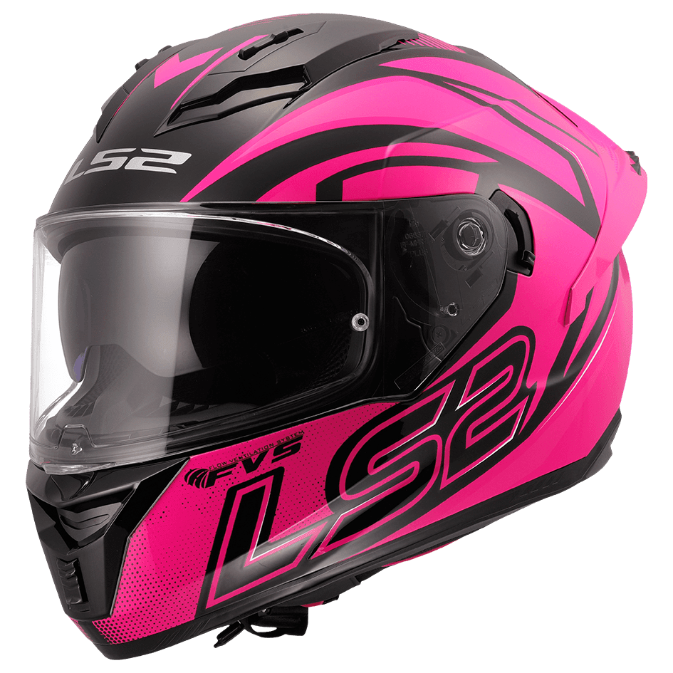 CASCO LS2 FF806 FUSION STINGULAR NEGRO PURPURA MATE