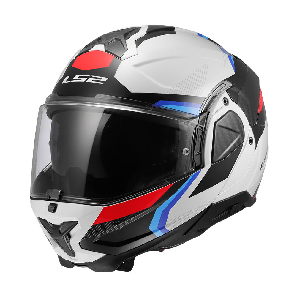 CASCO LS2 FF910 ADVANT II TRIPLE BLANCO AZUL ROJO