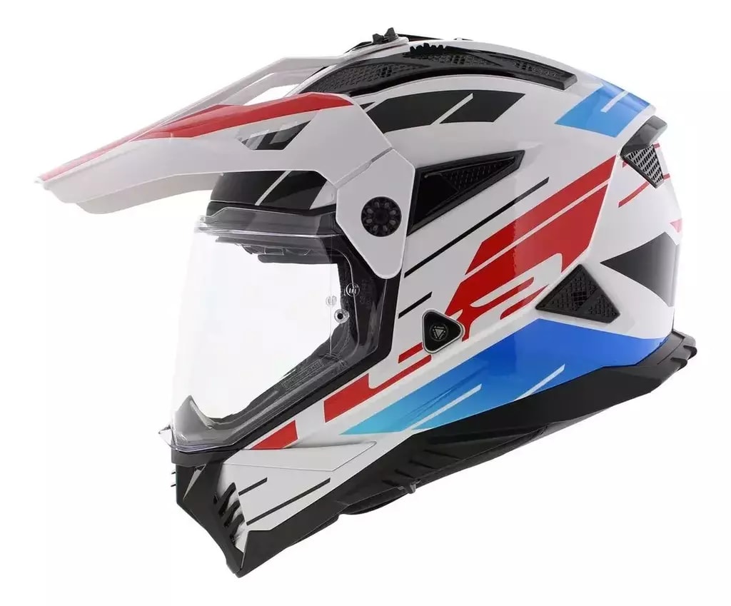 CASCO LS2 MX702 PIONEER II NAMIB BLANCO AZUL ROJO