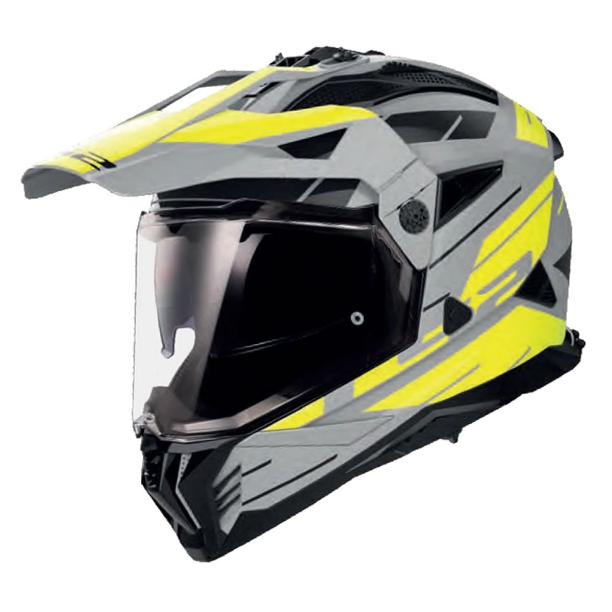 CASCO LS2 MX702 PIONEER II NAMIB GRIS AMARILLO MATE