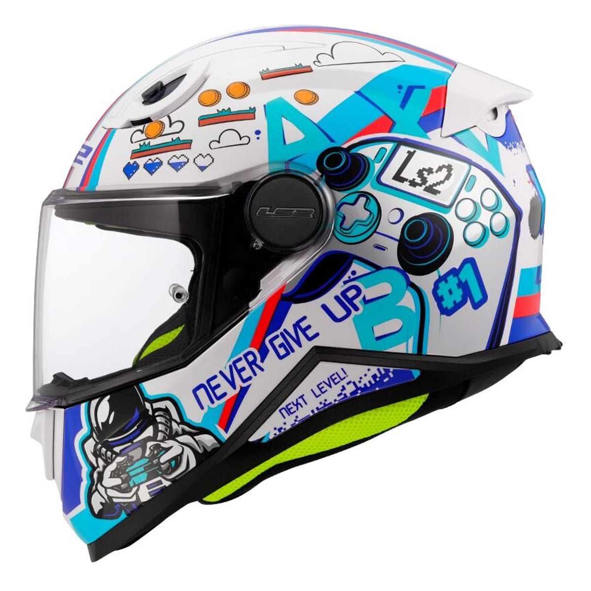 CASCO LS2 FF812 KIDS NEXT LEVEL BLANCO