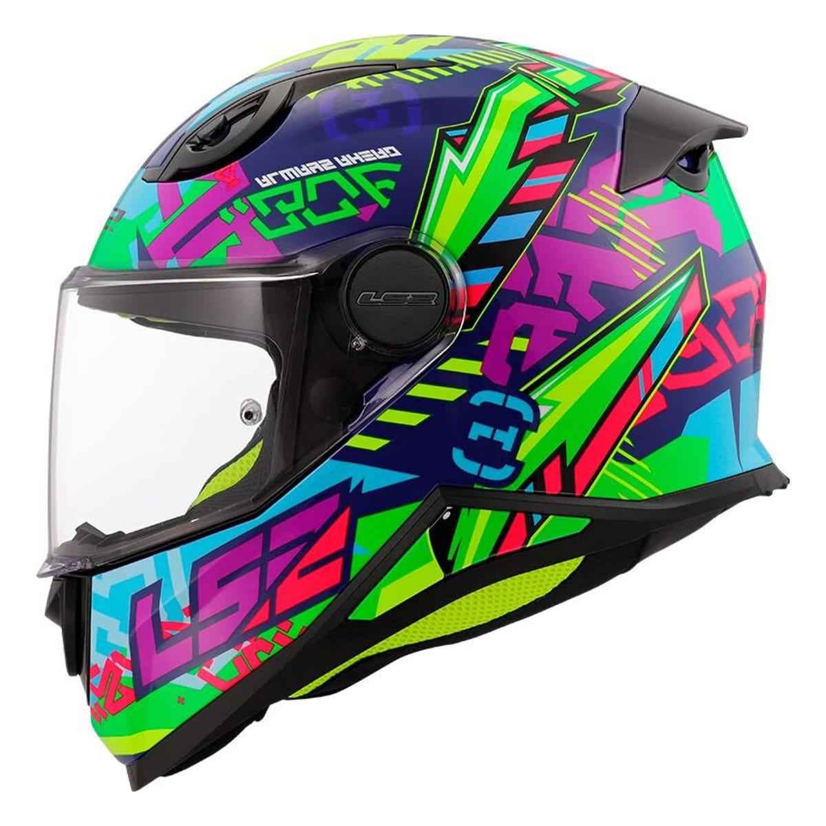 CASCO LS2 FF812 KIDS SVENT AZUL VERDE