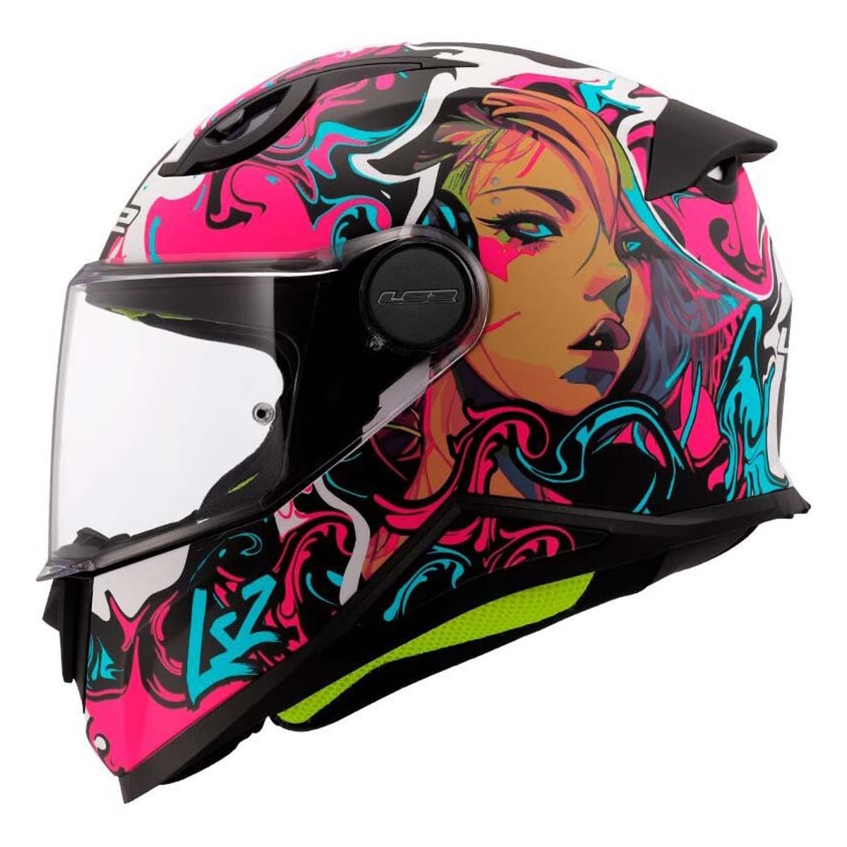 CASCO LS2 FF812 KIDS CYBERG MORADO CELESTE MATE