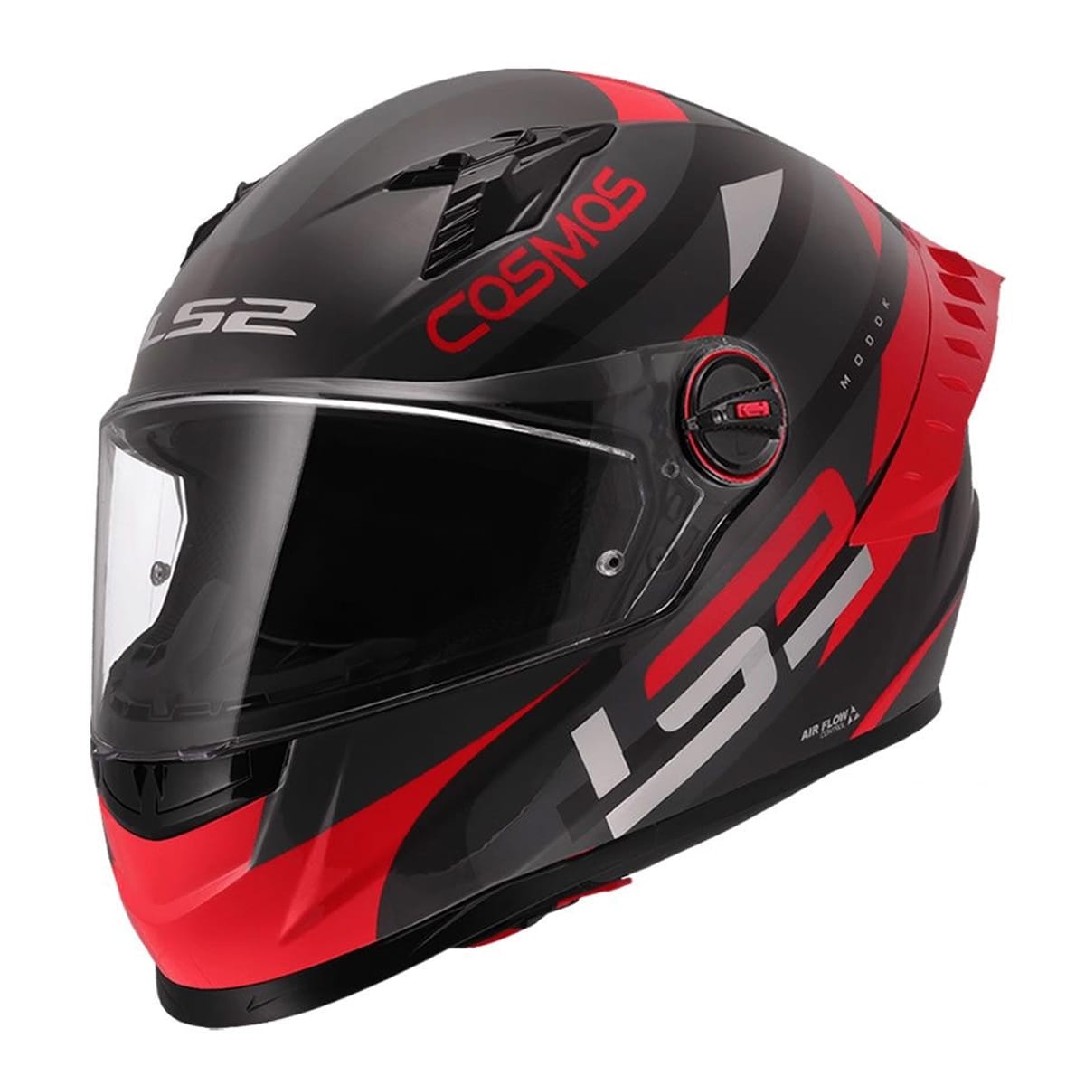 CASCO LS2 FF816 COSMOS MODOK NEGRO ROJO MAT