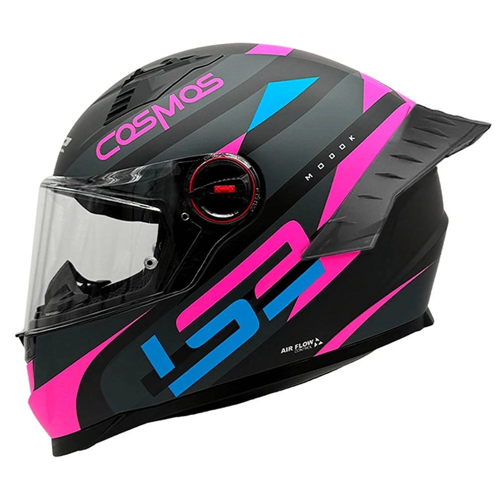 CASCO LS2 FF816 COSMOS MODOK NEGRO ROSA MATE ST