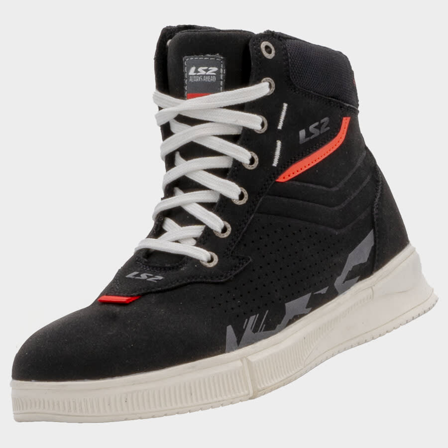 BOTA LS2 CHROME NEGRA