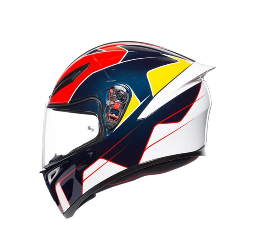 CASCO AGV K1 PITLANE AZUL/ROJO/AMARILLO
