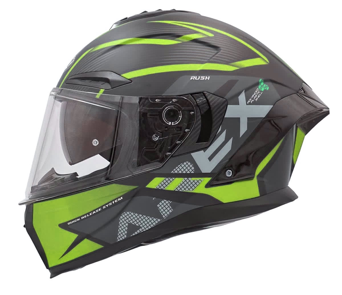 CASCO AREX MR-803 RUSH NEGRO AMARILLO FLUO MATE
