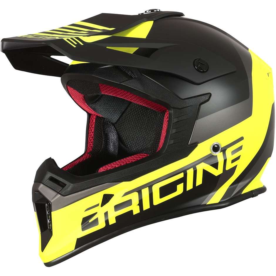 CASCO ORIGINE HERO MX FLUO AMARILLO NEGRO MATE