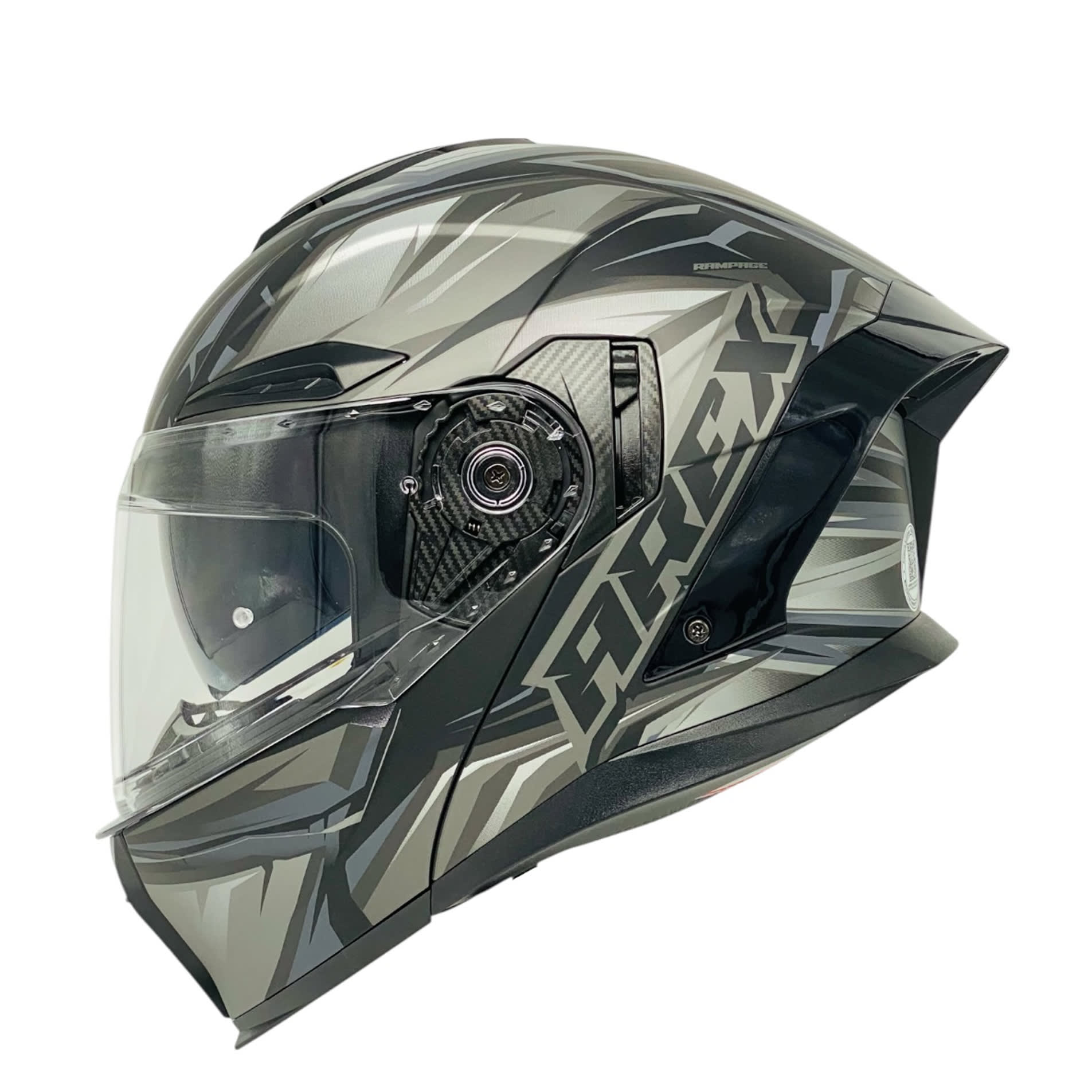 CASCO AREX MR-903 RAMPAGE NEGRO GRIS MATE