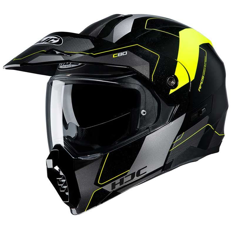 CASCO HJC C80 ROX MC4H NEGRO/GRIS/AMARILLO FLUOR
