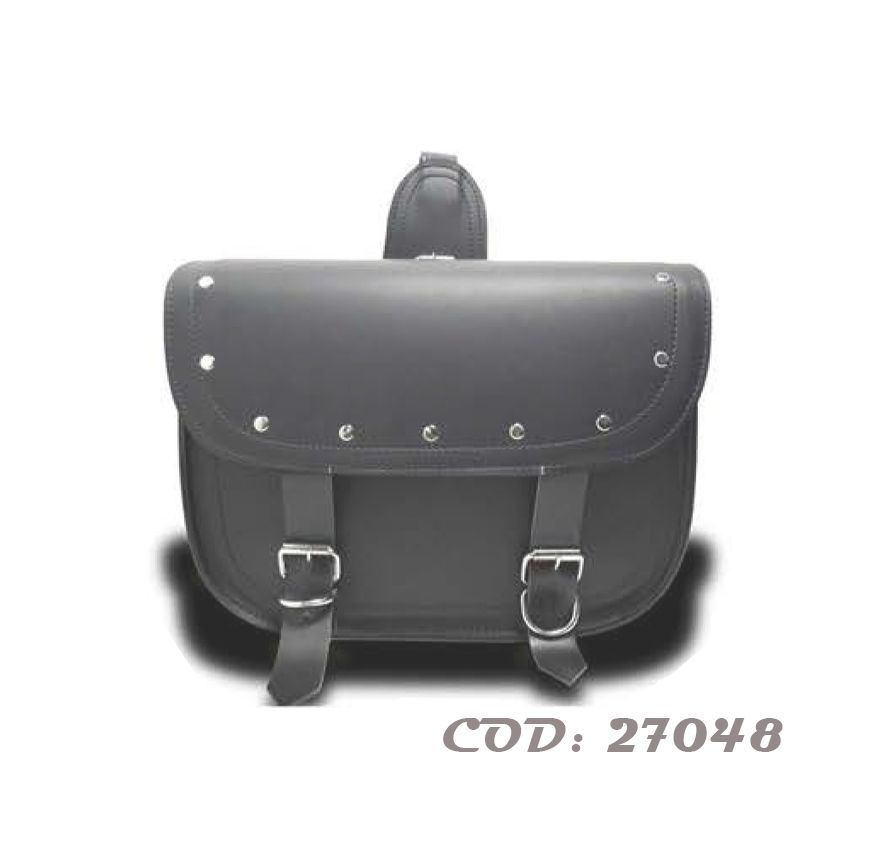 ALFORJA CUERINA 10 LTS T/BOLSON  9 TACHAS