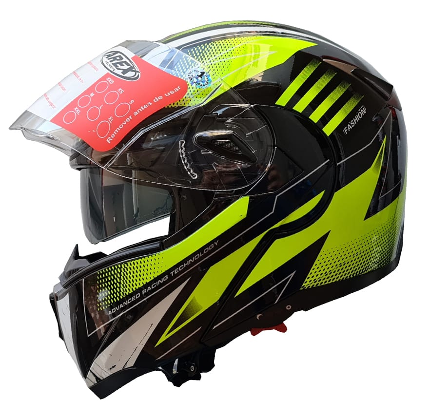 CASCO AREX ABATIBLE MR 701 GRAPHIC AMARILLO
