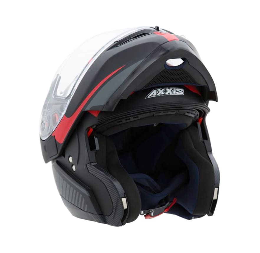 CASCO AXXIS OPTIMUS QUEST NEGRO/ROJO