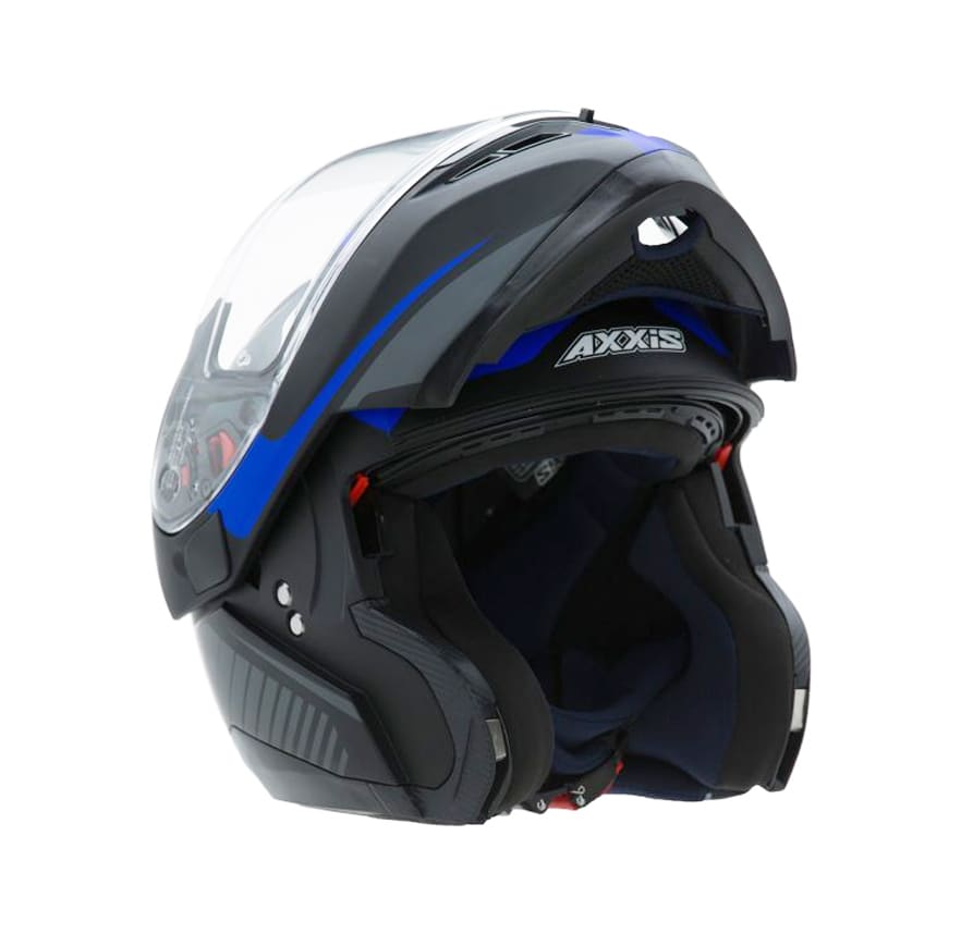 CASCO AXXIS OPTIMUS QUEST NEGRO/AZUL