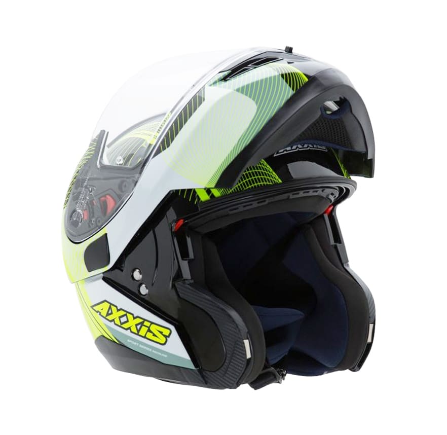 CASCO AXXIS OPTIMUS SPIRIT NEGRO/BCO/AMARILLO