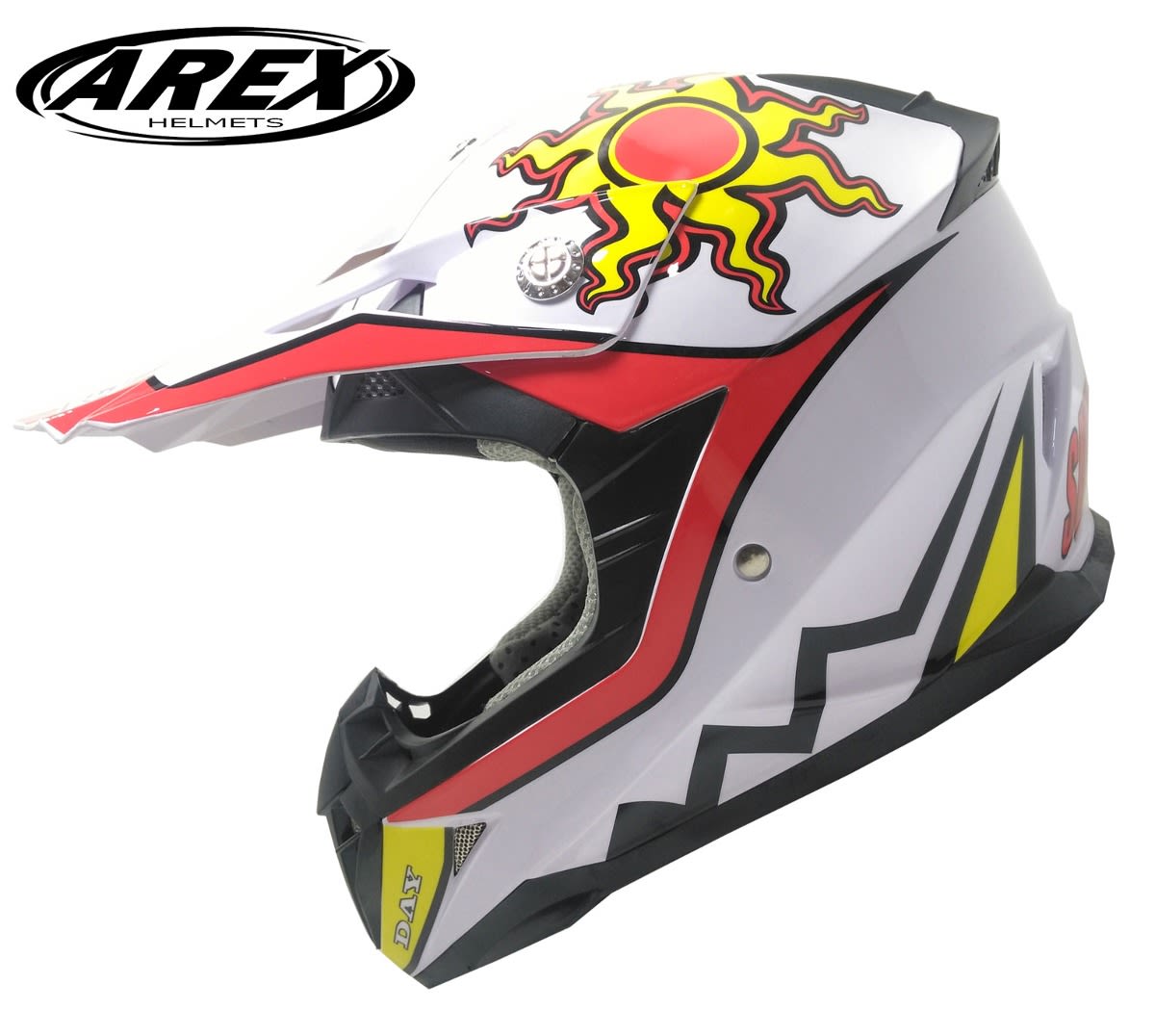 CASCO CROS AREX MR211 SOL Y LUNA BLANCO