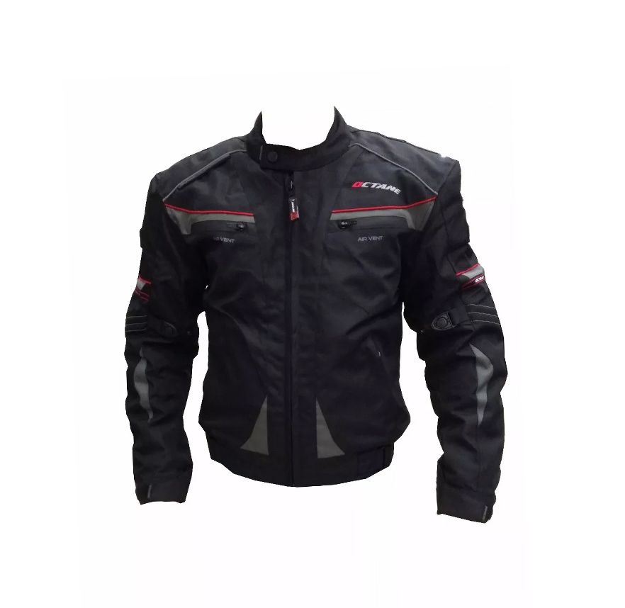 CHAQUETA OCTANE DRIVE NEGRA ROJA