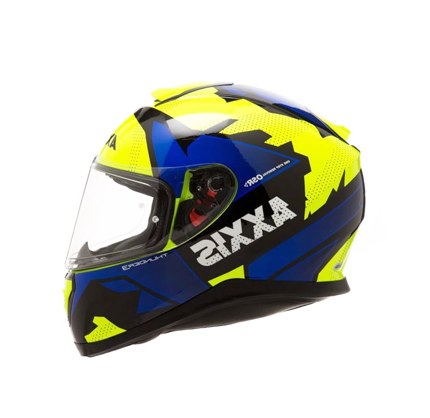 CASCO AXXIS THUNDER TORN NEGRO/AZUL/AMARILLO