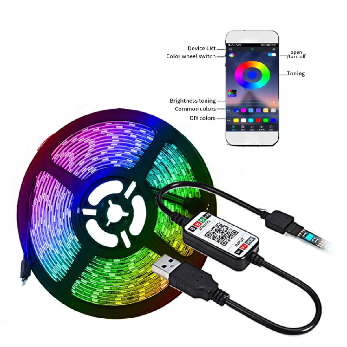 ELEC 512113CINTA LED USB BLUETOOTH LUSS-121