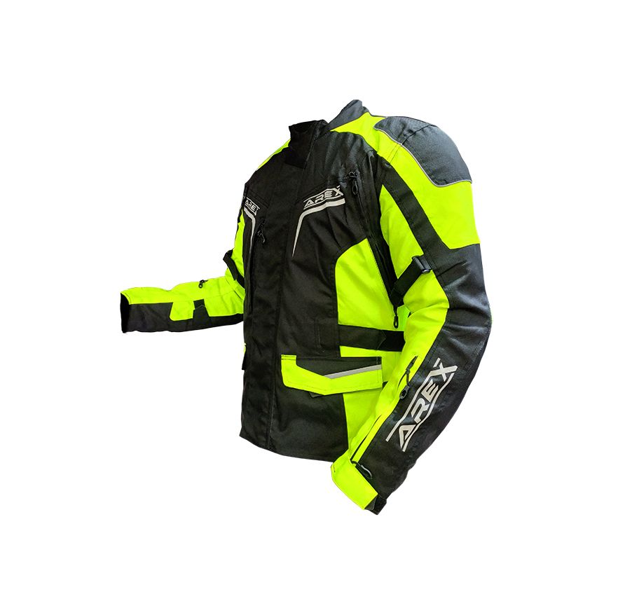 CHAQUETA AREX TOURING NEGRO AMARILLO