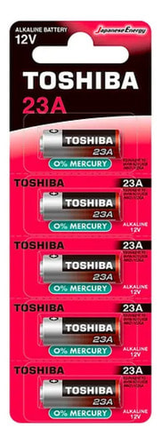 ELEC 591686 BATERIA 23A 12V X5 ALKALINE TOSHIBA