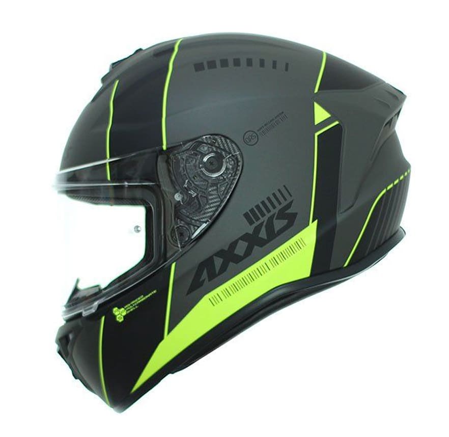 CASCO AXXIS DRAKEN MP4 NEGRO AMARILLO