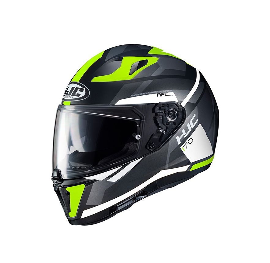 CASCO HJC I70 ELIM NEGRO BCO AMARILLO