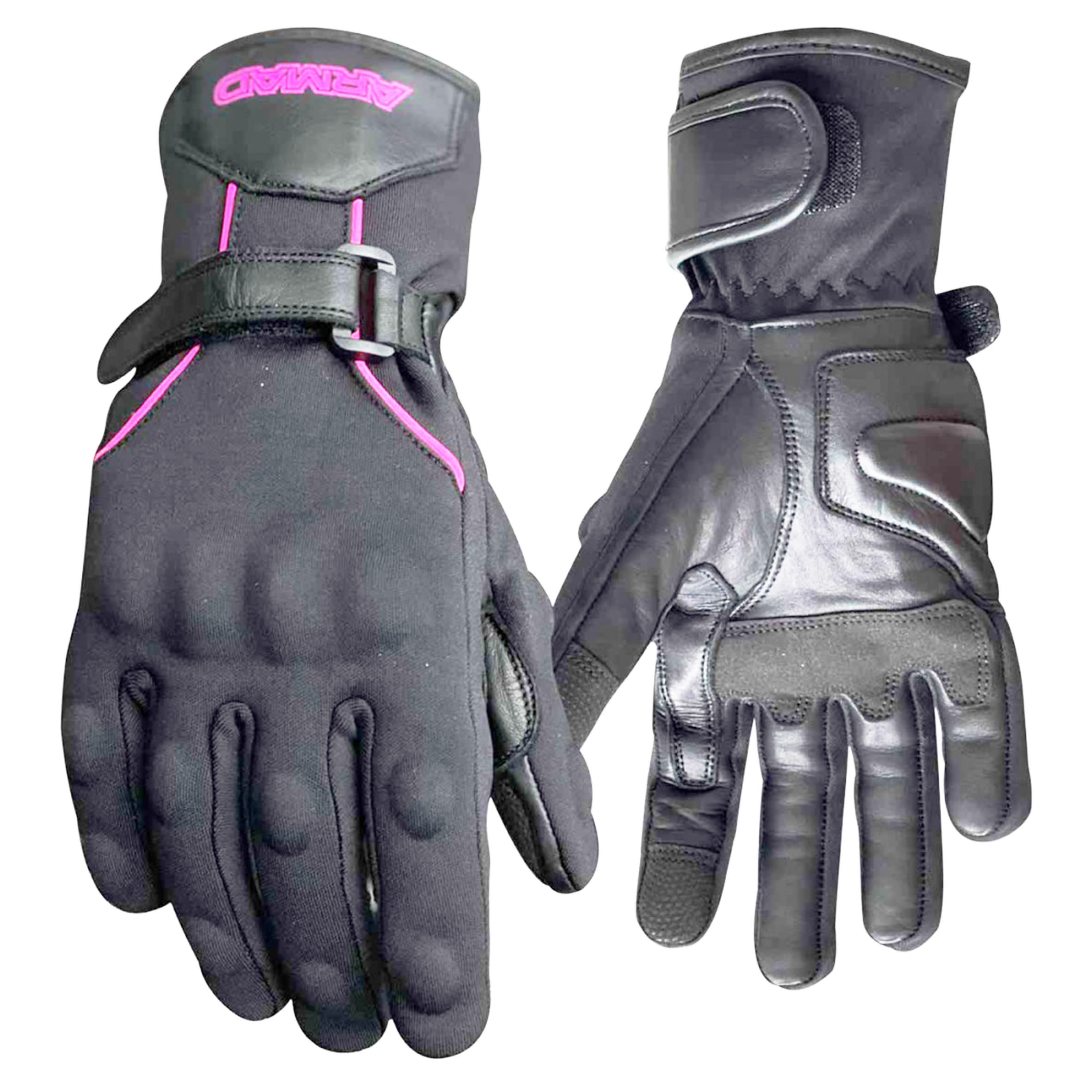GUANTE ARMAD REYA LADY NEGRO ROSA