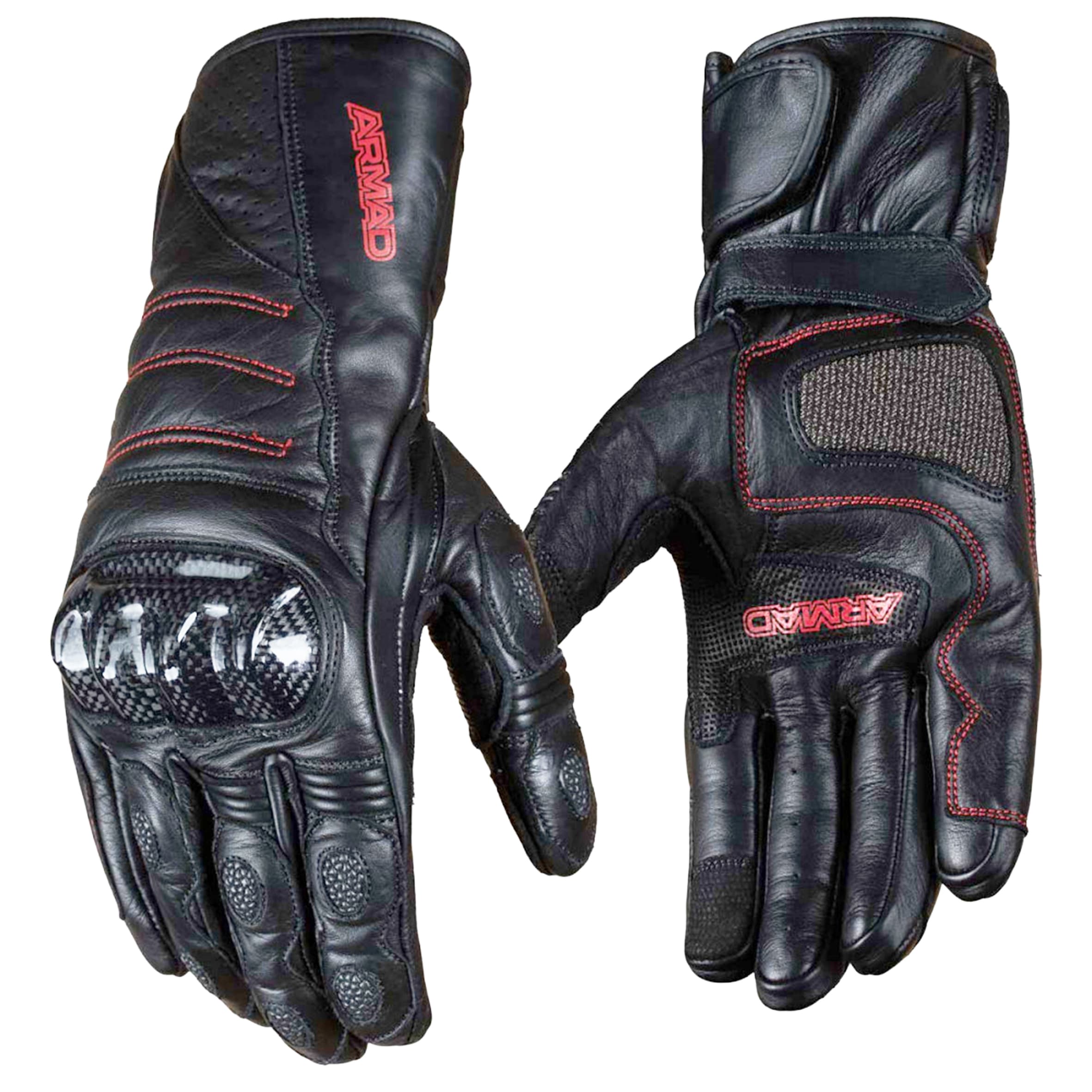 GUANTE CUERO ARMAD MIKE GP FULL NEGRO