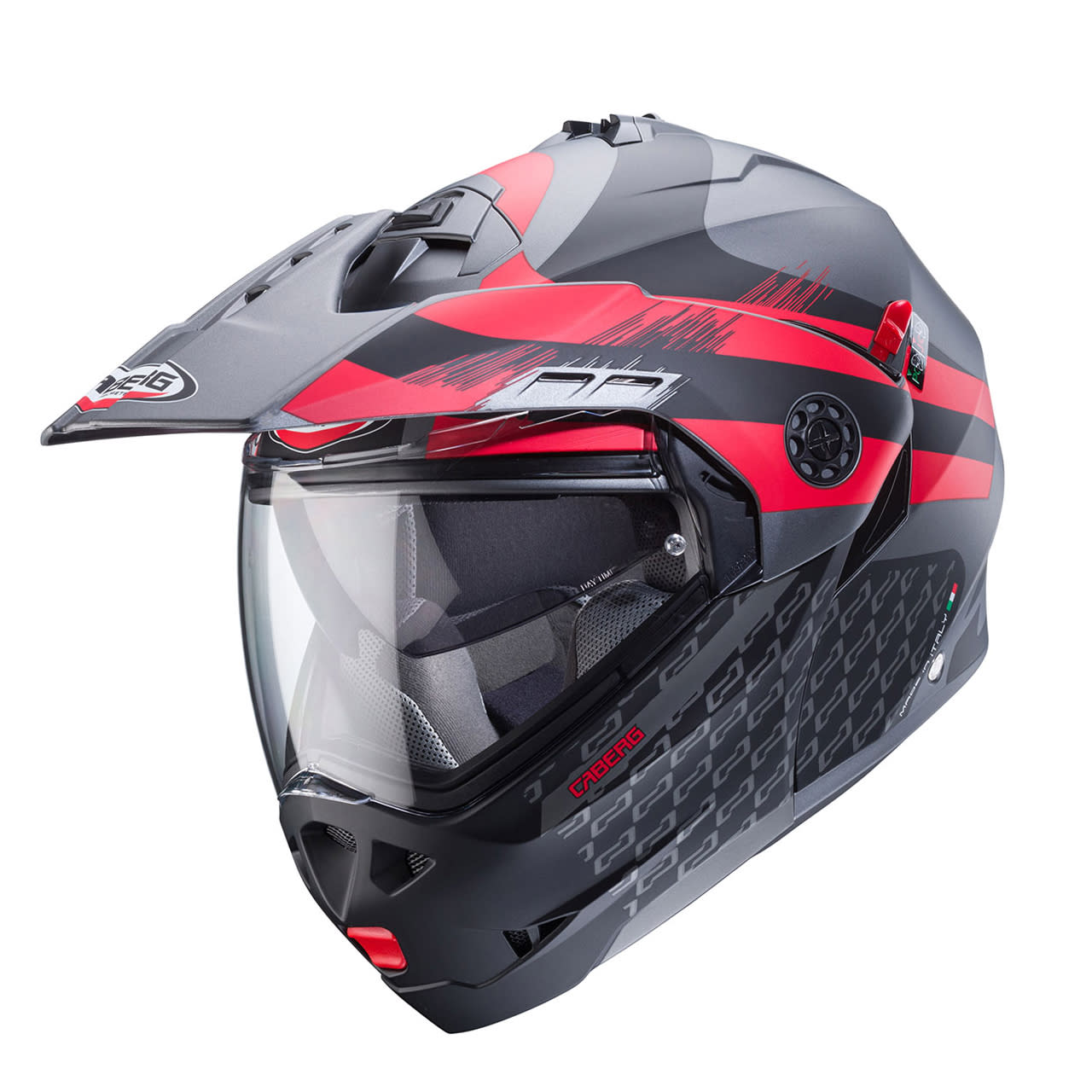 CASCO CABERG TOURMAX X SARABE MATT GUN METAL BLACK RED
