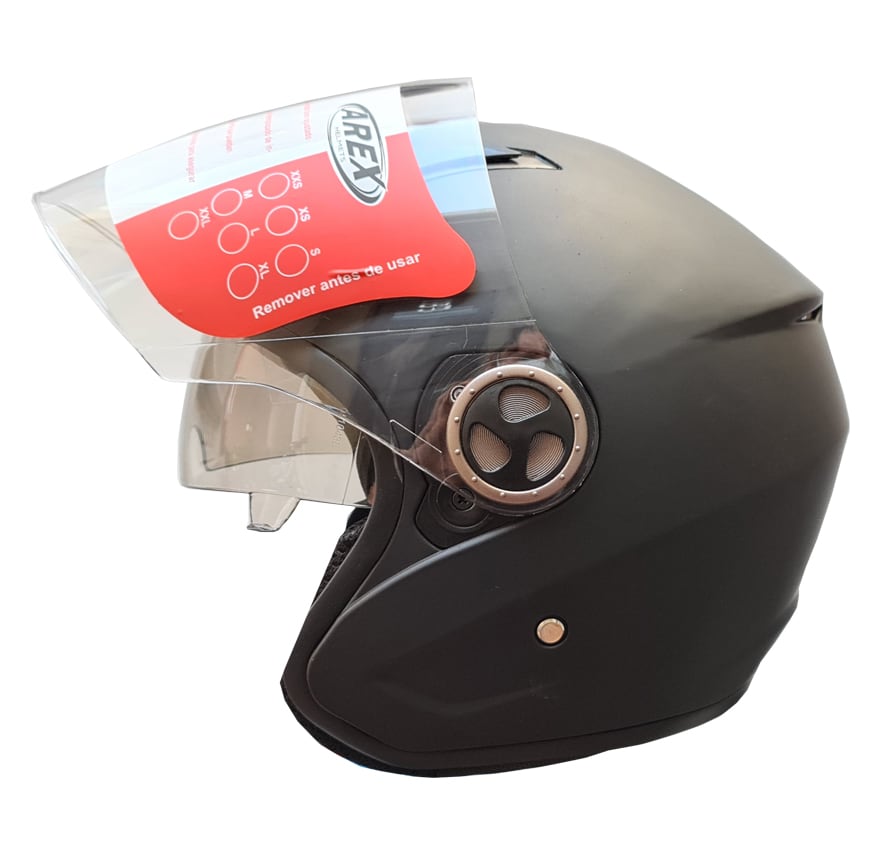 CASCO AREX JET MR-585 FULL NEGRO MATE