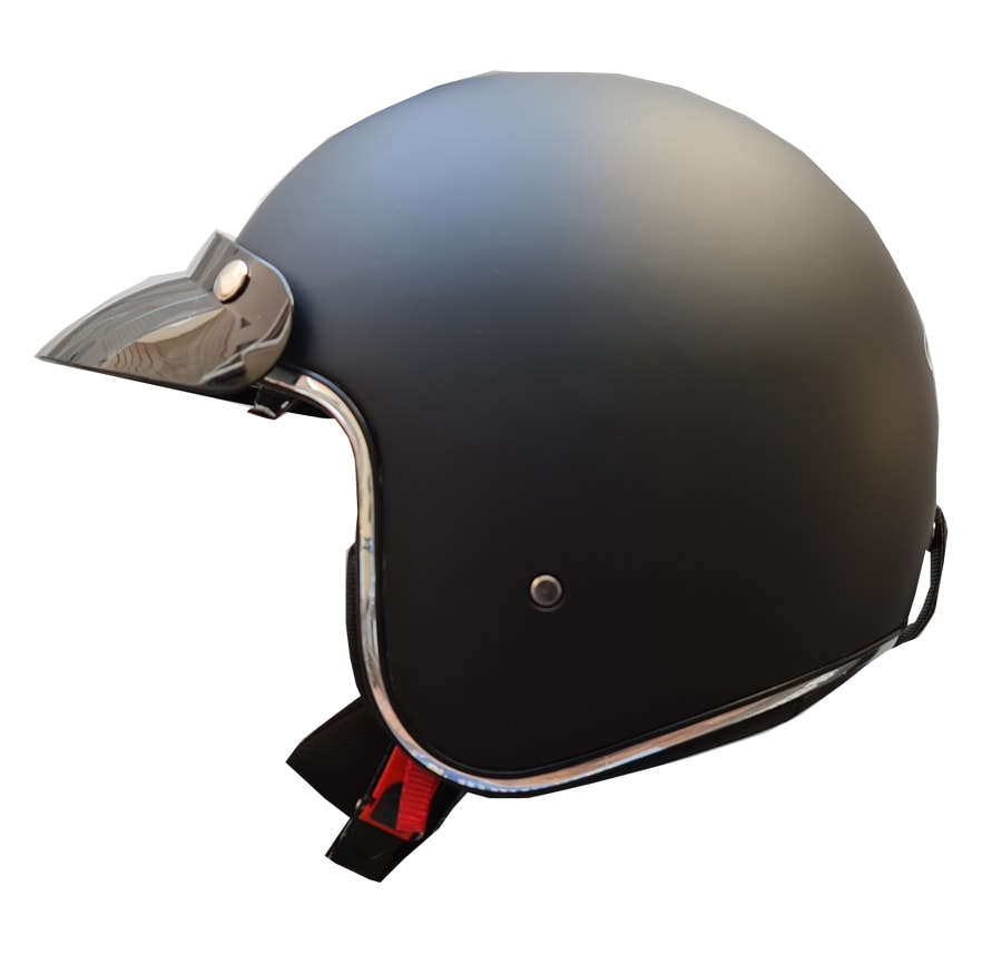 CASCO AREX BOBBER MR-588 FULL NEGRO MATE