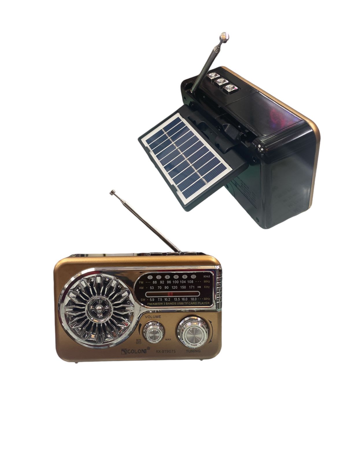 709059 RADIO VINTAGE RECARGABLE/SOLAR MOD BT906S
