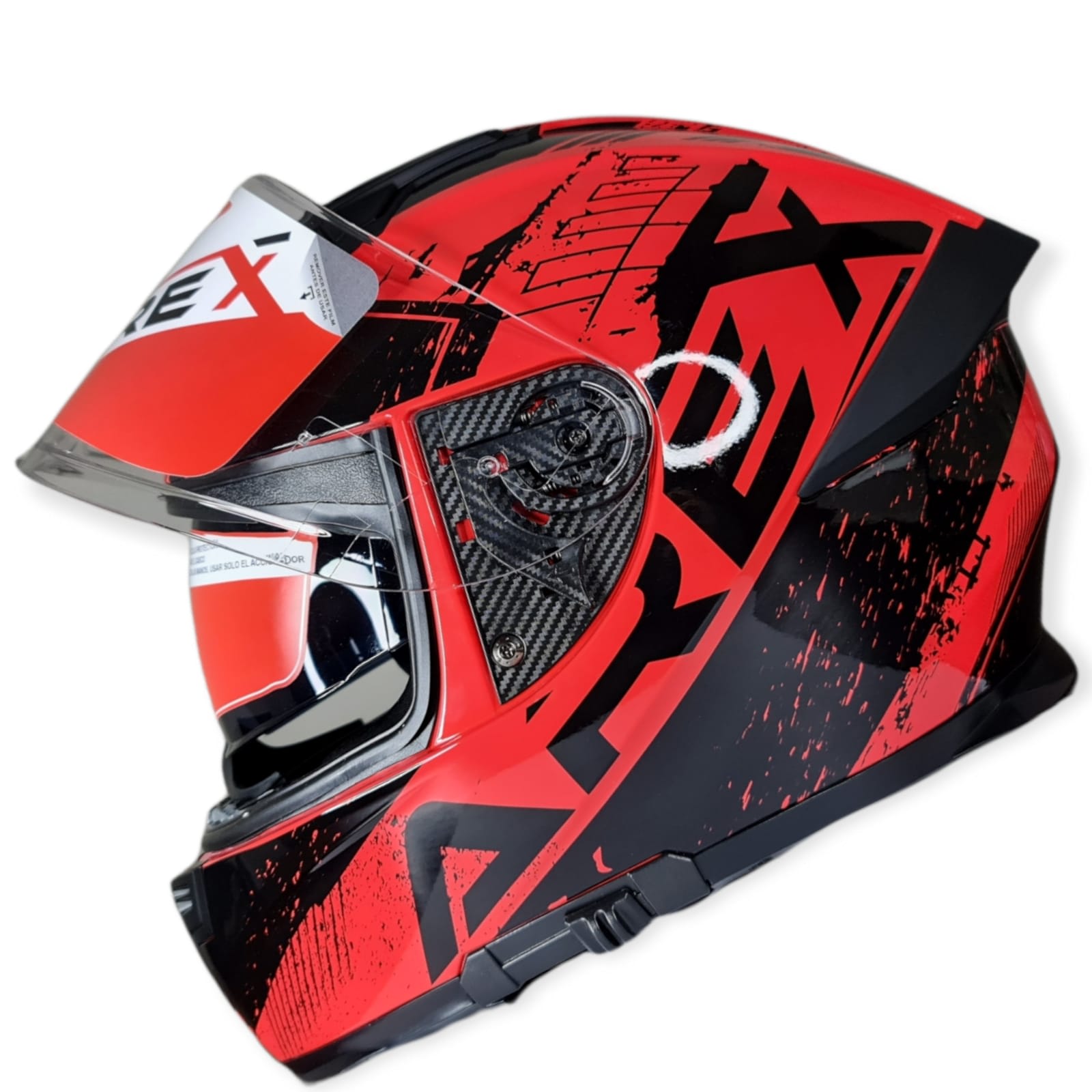 CASCO AREX TWISTER MR-15 NEGRO ROJO